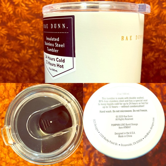 Rae Dunn 2020 PUMKIN LOVE Tumbler - Picture 2 of 2